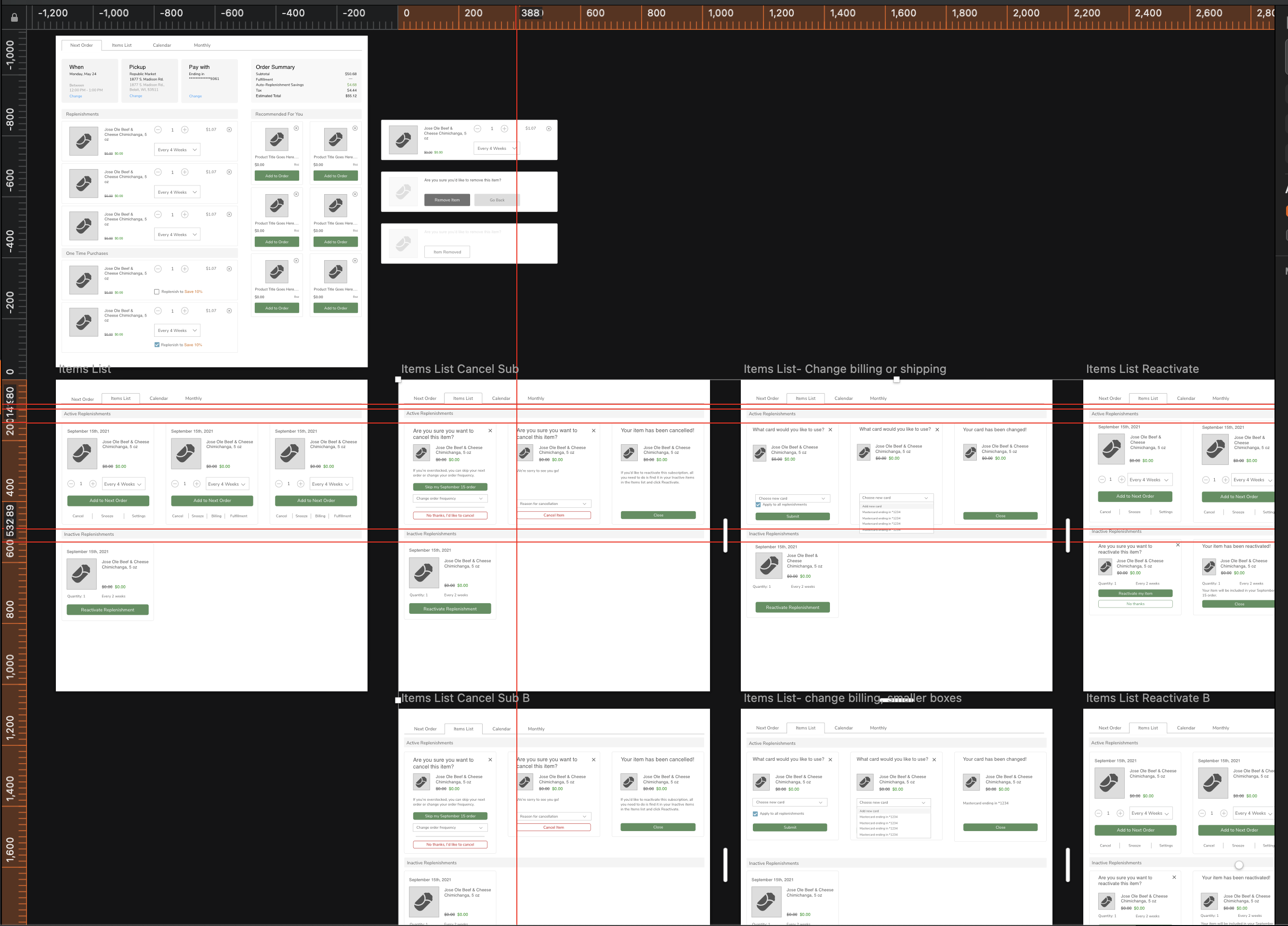 Card system exploration for subscription management